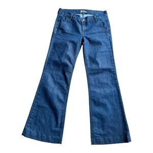 Anlo dark wash flare jeans braided pocket Size 28